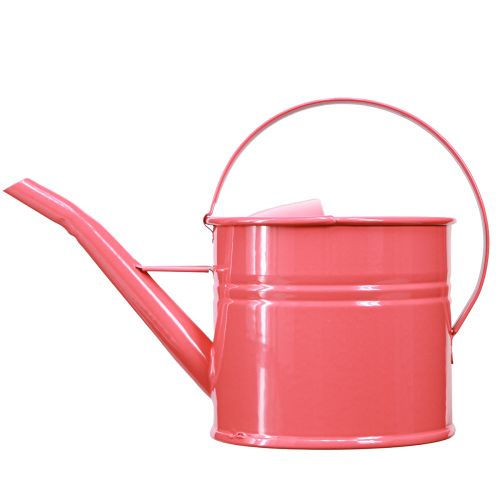 Product Metal Watering Can Decoration Pink Flowerpot 28x13x17cm 1.25l