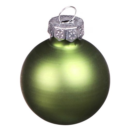 Product Mini Christmas balls glass light green mix Ø3cm 22 pcs