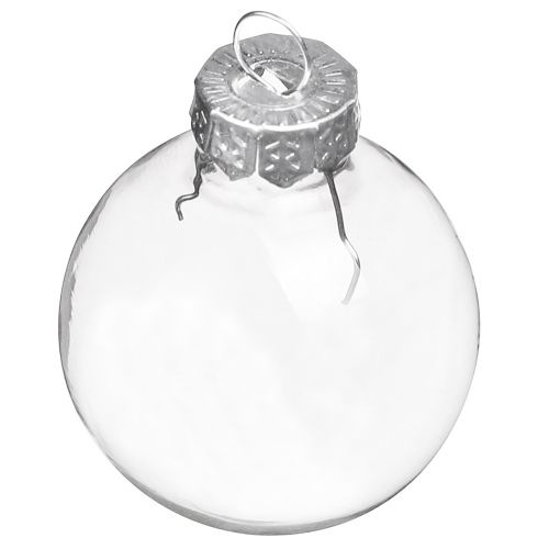 Product Mini Christmas balls glass retro transparent Ø3cm 22 pcs