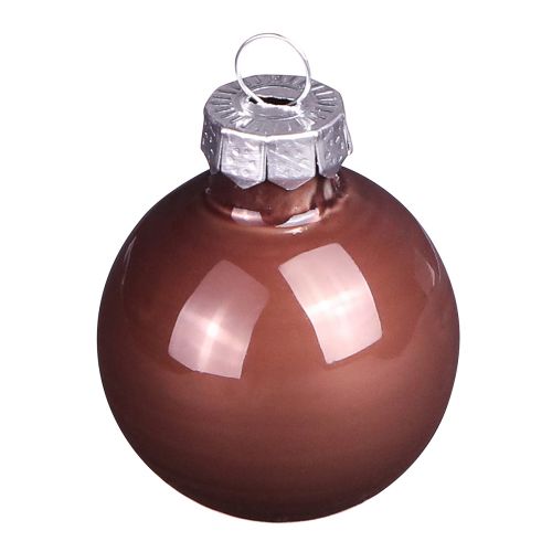 Product Mini Christmas balls gold brown mix glass Ø3.5cm 22 pcs