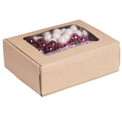 Product Mini Christmas balls on wire Berry Mix Ø20mm 140 pcs