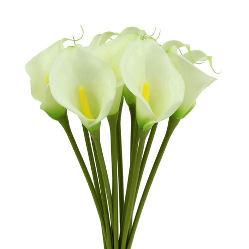 Mini Calla artificial white L 28cm 12 pcs