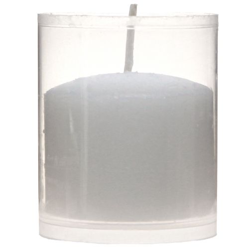 Product Refill candle for grave light white H5.8cm 20 pcs