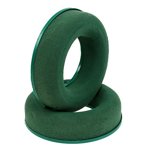 Product Floral foam ring wreath green H2.5cm Ø17cm 6 pcs