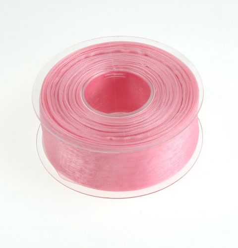 Product Organza ribbon gift ribbon pink ribbon selvedge 40mm 50m