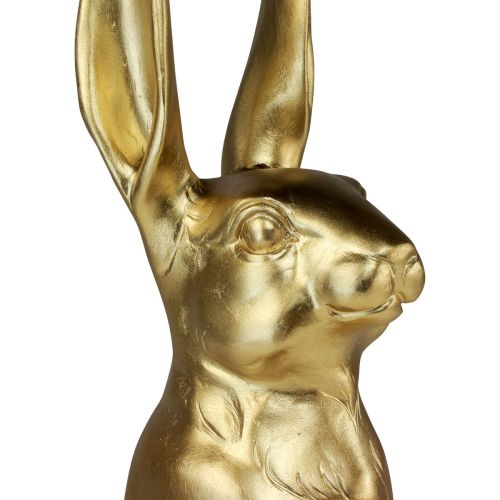 Floristik24 Decorative Easter bunny gold Easter decoration bunny standing H42cm