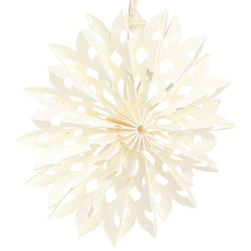 Product Paper Star White Star for Hanging Tree Decoration Ø10cm 6 pcs