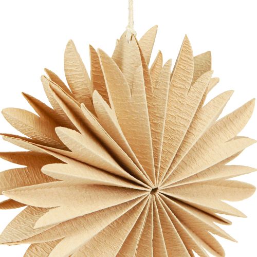 Product Paper Stars for Hanging Tree Decoration White Natural 16cm 6 Pcs