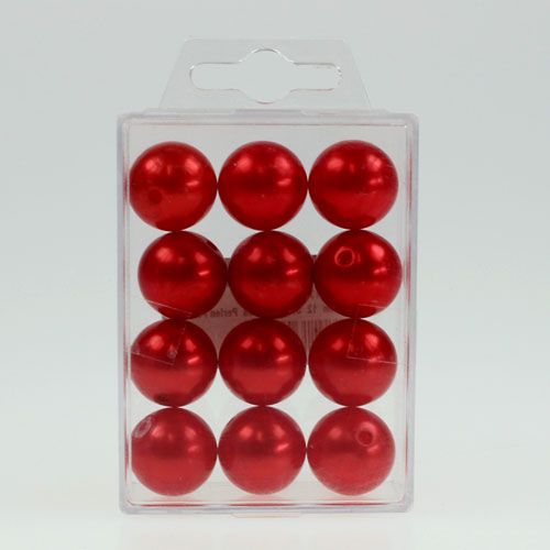 Product Deco beads Ø2cm red 12pcs