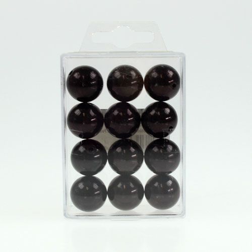 Product Deco beads Ø2cm black 12p