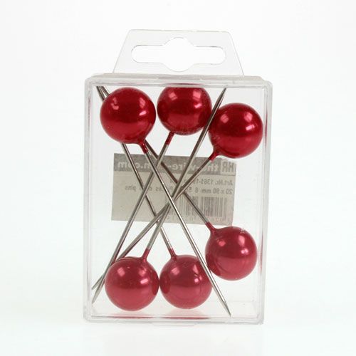 Product Beading pins red Ø20mm 90mm