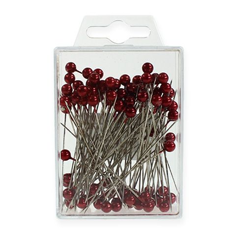 Product Beading pins Ø6mm 65mm red