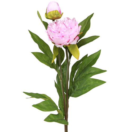 Peony Artificial Flowers Pink with Long Stem 70cm 3pcs