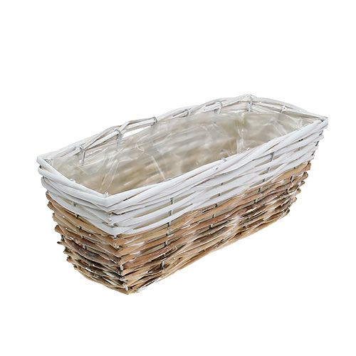 Floristik24 Plant box 31x13cm white-nature