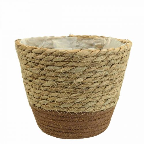 Plant basket planter seagrass basket deco nature Ø19cm H16cm