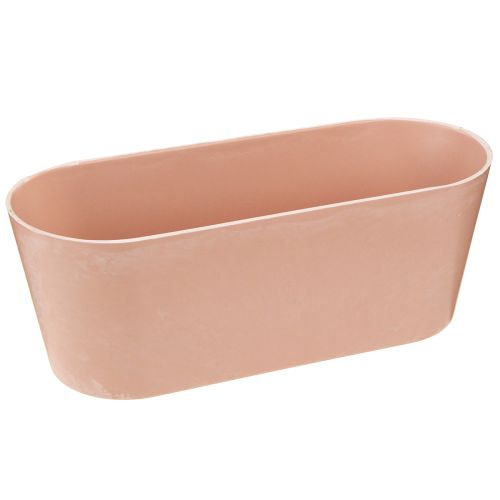 Plant bowl oval decorative bowl plastic pink-brown 27×11×10cm 3pcs