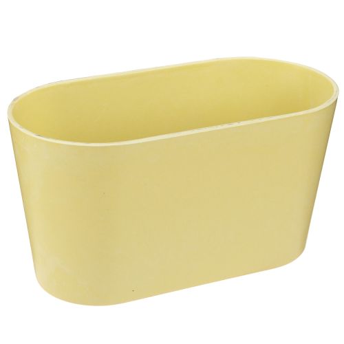 Plant Bowl Oval Yellow Decorative Bowl Plastic 20×10×11cm 3pcs