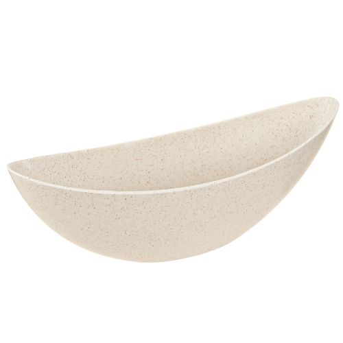 Planting Ship Plastic Plant Bowl Beige 28×9×9cm 3pcs