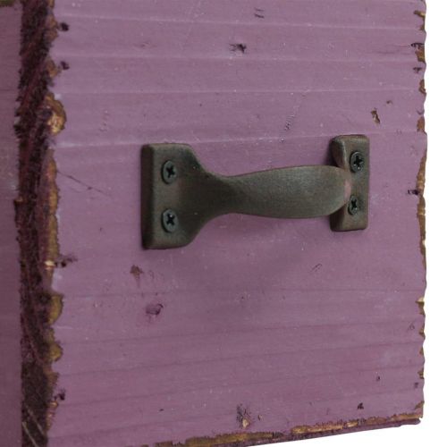 Product Plant drawer wooden decorative plant box purple 12.5cm