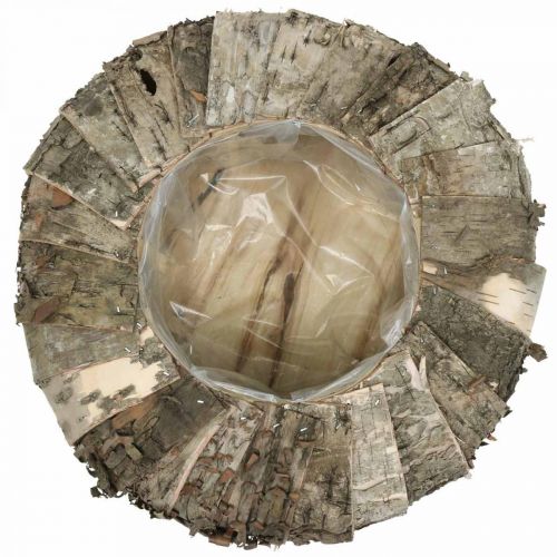 Product Planter around birch bark planter table decoration Ø35cm H12cm