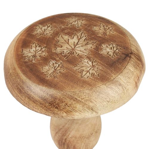 Product Wooden mushroom decoration mushroom wooden decoration natural autumn decoration Ø15cm H14,5cm