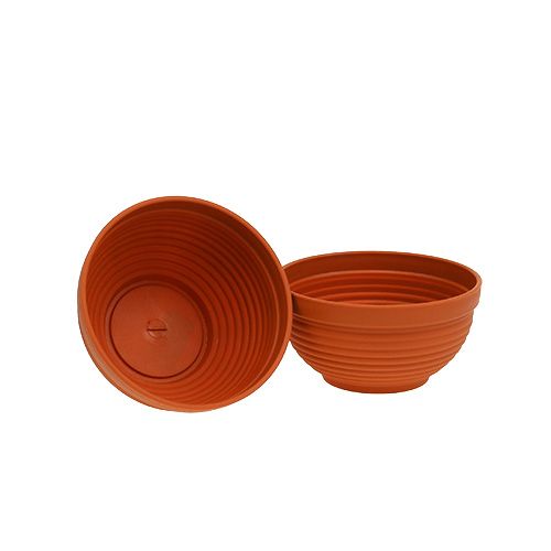 R-bowl plastic terracotta Ø15cm, 10pcs
