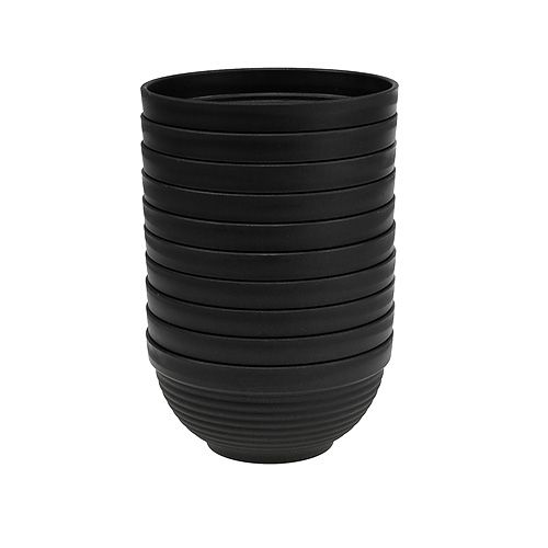 Product R-bowl plastic anthracite Ø15cm, 10pcs