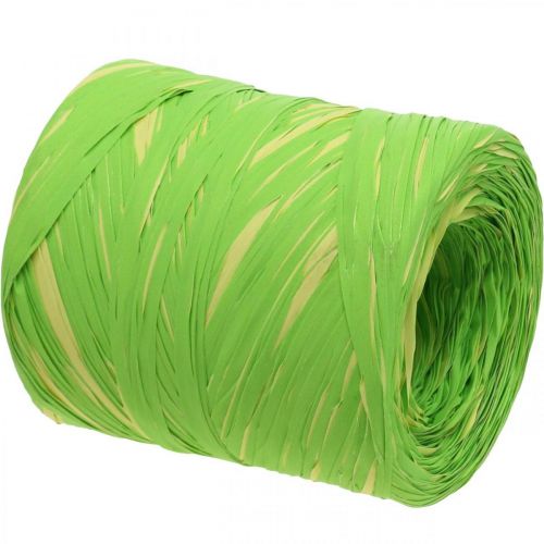 Product Raffia Ribbon Green Yellow Gift Ribbon Bast 200m