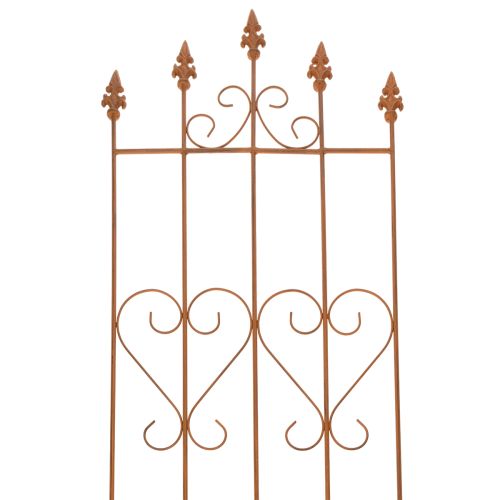 Product Trellis with heart motif, climbing aid in a romantic style for garden paths or terraces, 101cm