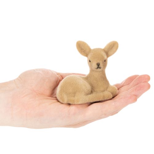 Product Deko Figur Set Lying Fawns 8cm, 6pcs, Brown Tones, Plastic, Indoor Decoration