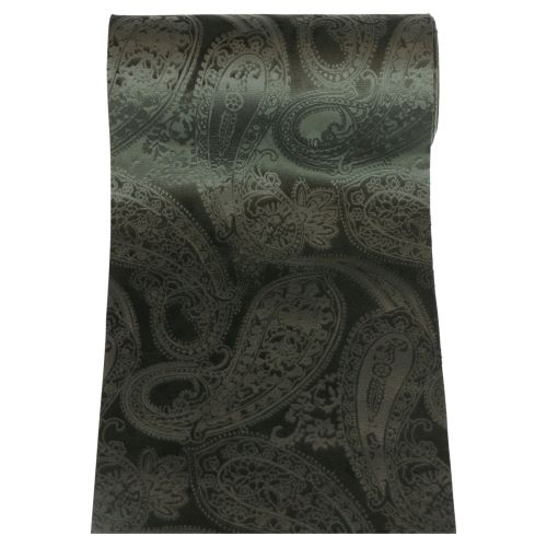 Product Velvet ribbon table runner green table ribbon Paisley 150mm 3m