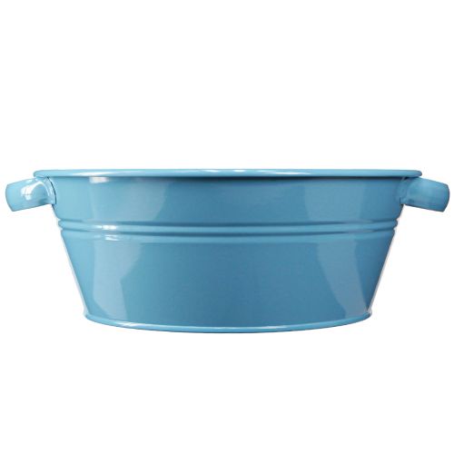 Product Bowl Round Handle Decorative Bowl Flower Bowl Blue Ø33.5cm