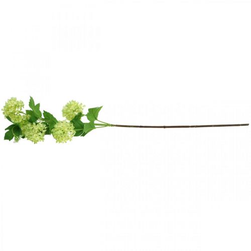 Product Artificial snowball, deco branch, artificial plant green Ø6.5cm L78cm