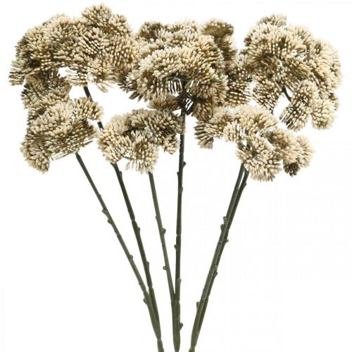 Sedum artificial flower sedum cream flower decoration autumn 70cm 3pcs