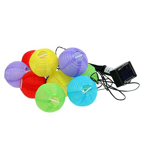 Product Solar lantern chain LED colorful 4.5m 10 bulbs cold white