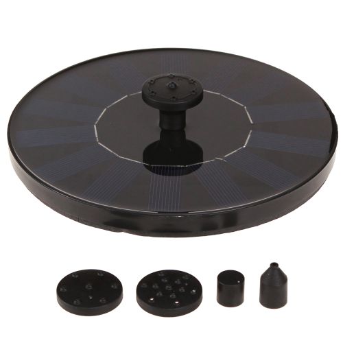 Product Solar Fountain Ø16cm Black 5 Nozzles