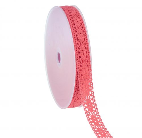 Lace ribbon decorative ribbon gift ribbon pink W18mm L20m
