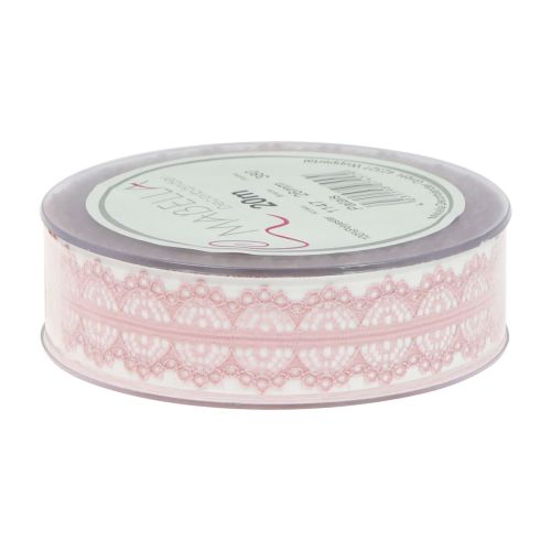 Product Lace ribbon gift ribbon ribbon lace old pink 26mm 20m