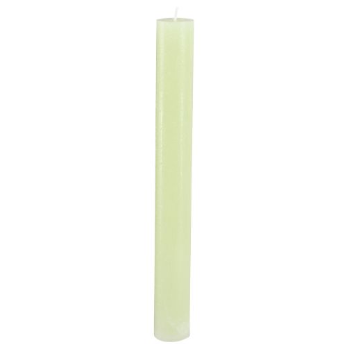 Floristik24 Pillar Candles Lime Green Solid Colored Candles 34x300mm 4 pcs