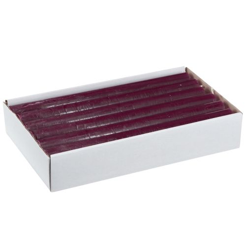 Product Taper Candles Solid Colored Burgundy 21×240mm 12 pcs