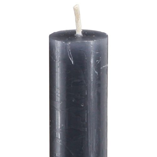 Product Taper candles colored candles anthracite 21×240mm 12 pcs