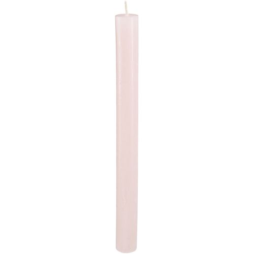 Floristik24 Taper candles colored light pink candles pink 21×240mm 12 pcs