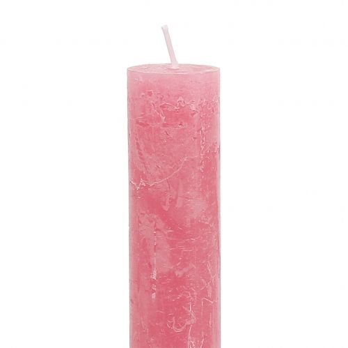 Product Taper Candles Solid Colored Pink 34mm x 240mm 4 Pcs