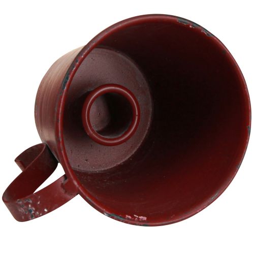 Product Candle holder vintage cup decoration wine red Ø9.5cm H8cm 3pcs