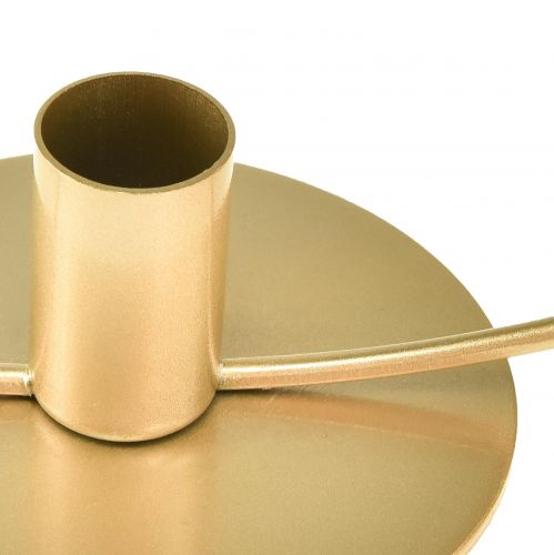 Product Decorative metal ring candle holder champagne Ø35cm