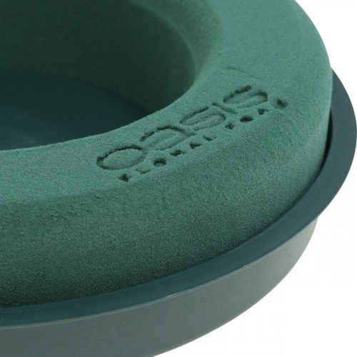 Product Floral foam ring with base for arrangement green Ø24cm 2 pcs