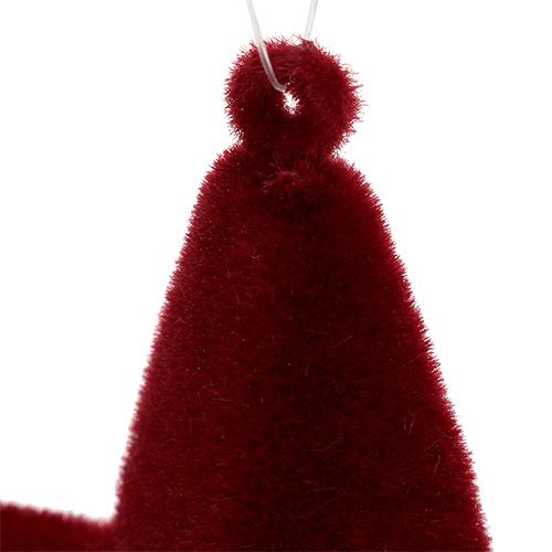 Product Star flocks dark red 10cm