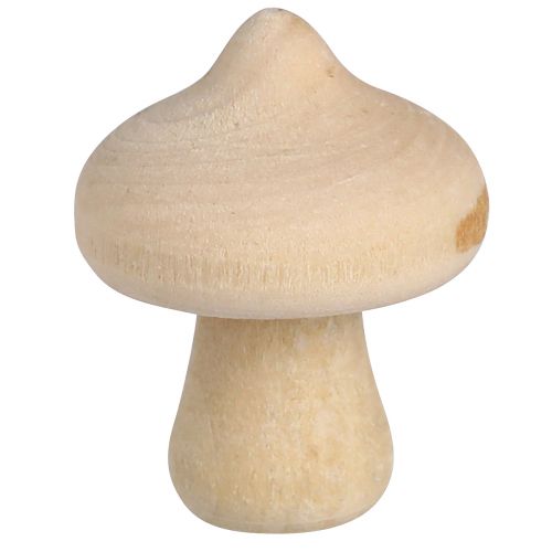 Product Scatter decoration mini mushrooms wooden decoration natural with bark Ø2cm 36 pcs