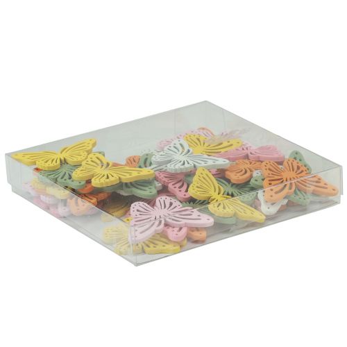 Product Wooden butterfly scatter decoration 4.5×3cm 48 pcs