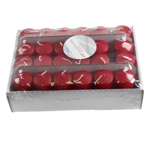 Product Pillar candle 120/40 red 24pcs